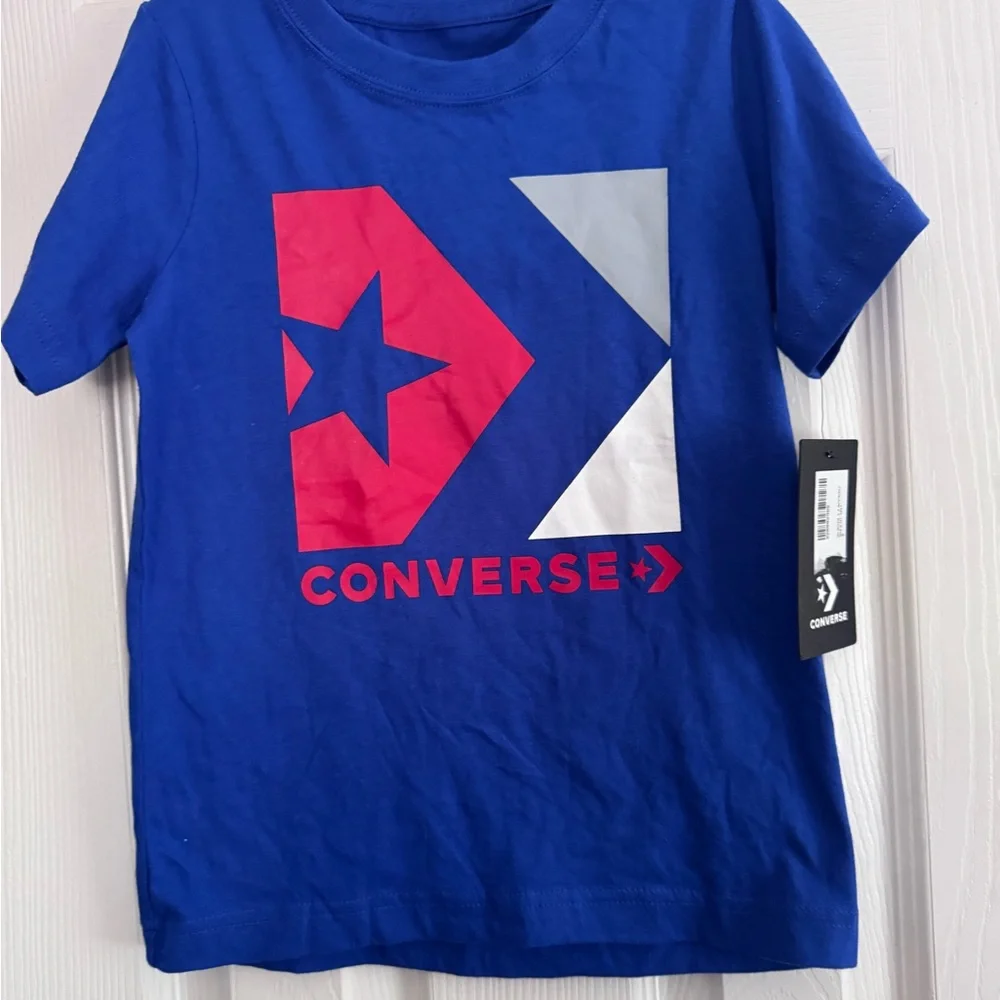 Converse Royal Blue Tee with Red and Gray Logo